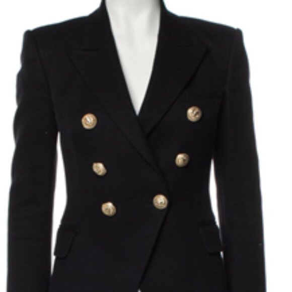 Balmain Black Blazer with Gold Buttons Size 36 - Picture 1 of 9